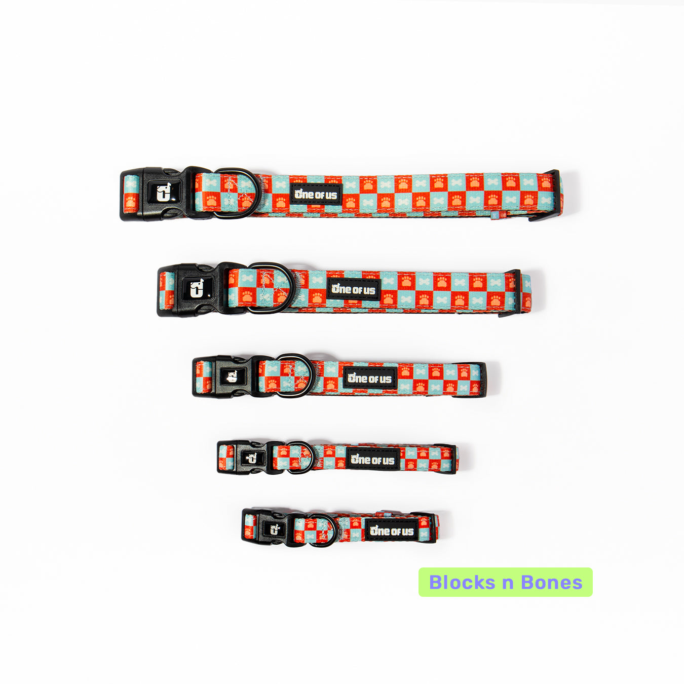 Blocks n Bones Dog Collar