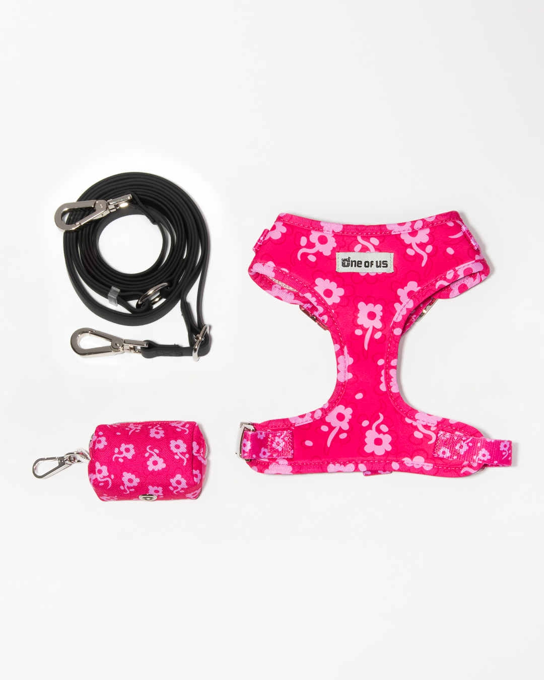 Pinkabloom Harness Trio • Shadow Leash