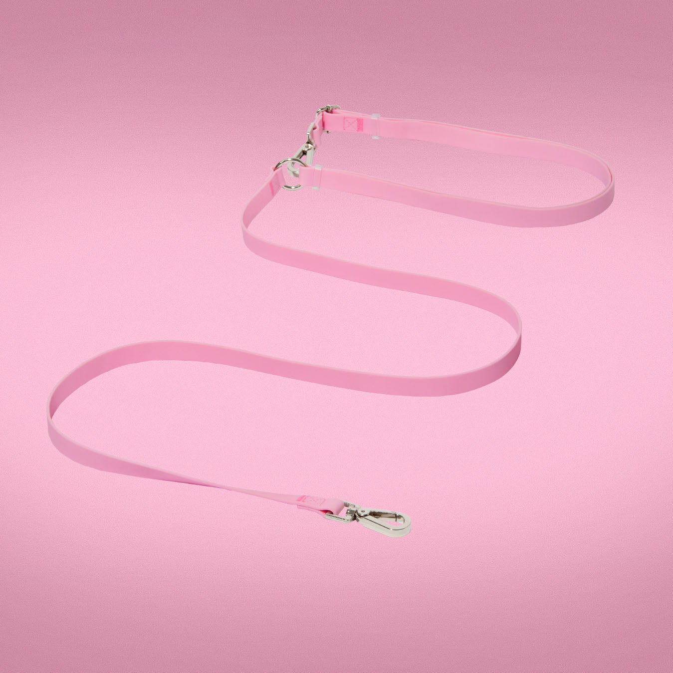 Cherry Crush Every-Way Leash in baby pink with cherry print