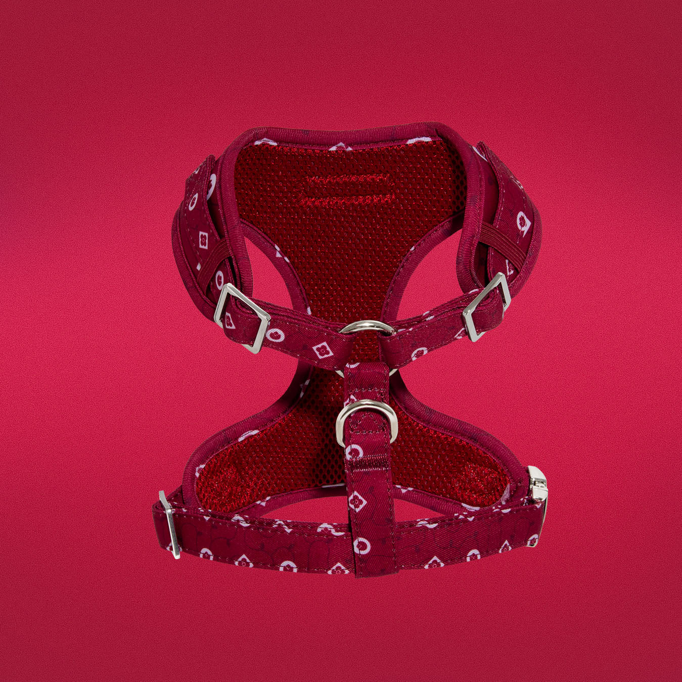 Dandy Dame dog harness side view on studio background