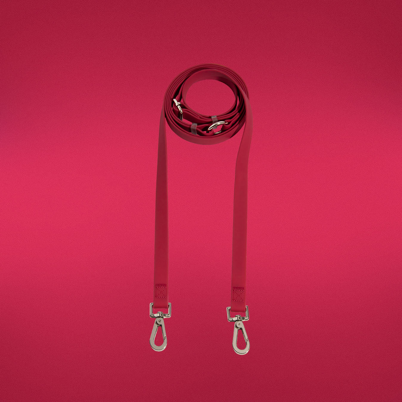 Dandy Dame leash showing silver hardware and attachment clip
