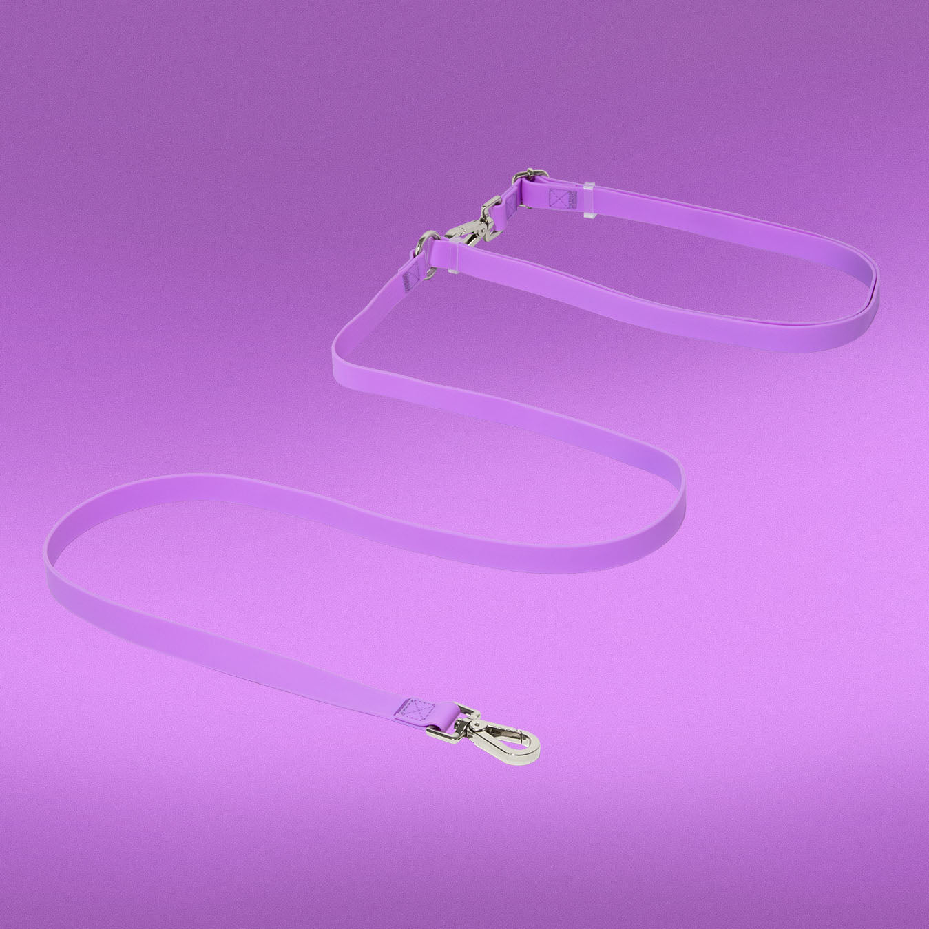 Flower Power every-way leash from the 4-piece walking set in purple